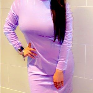 Medium Velour turtle neck dress